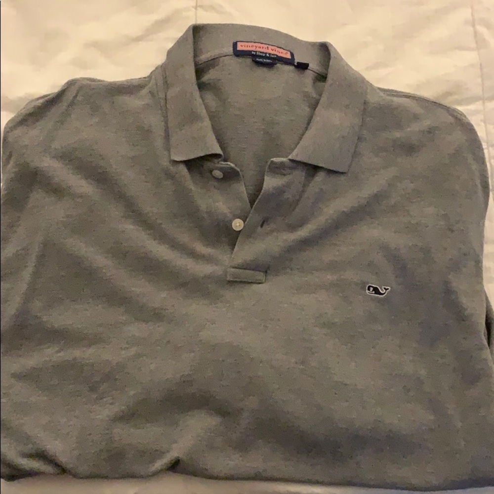 Vineyard Vine Longsleeve Polo XXL - Gray